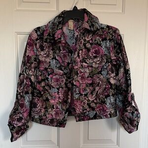 Floral Cropped Jacket